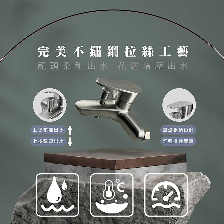 【沐浴專用水龍頭】EW-821 不鏽鋼沐浴龍頭
